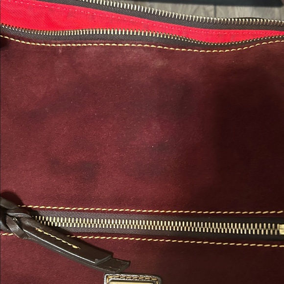 Burgundy Suede Handbag - Picture 3 of 6